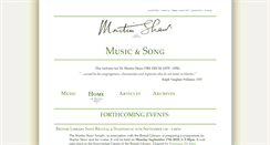 Desktop Screenshot of martinshawmusic.com