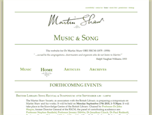 Tablet Screenshot of martinshawmusic.com